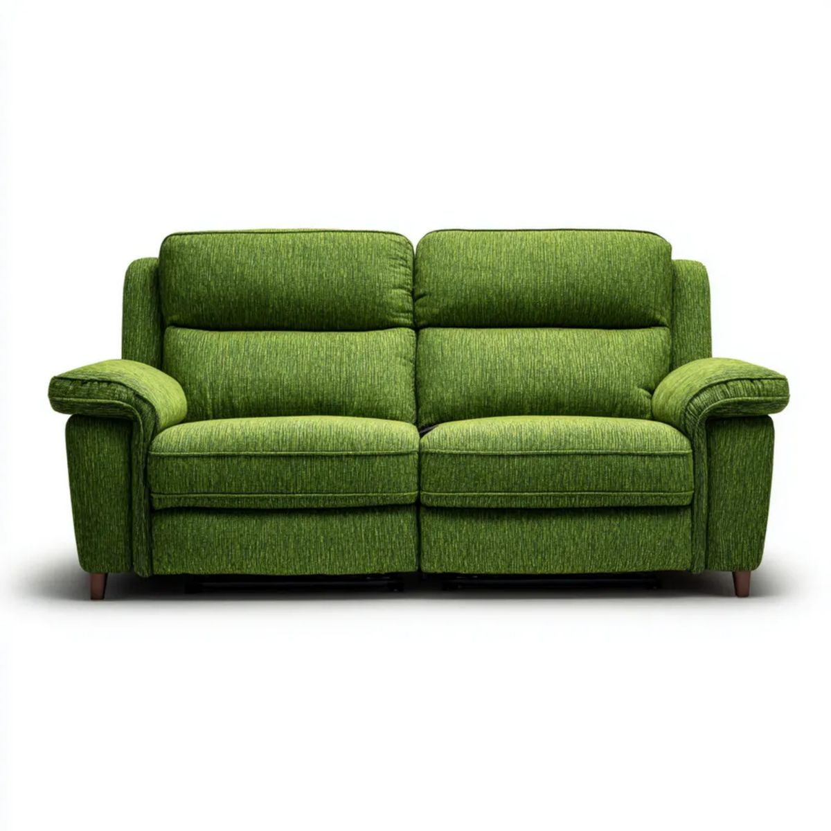 Dwuosobowa sofa z tkaniny zielona, 170 x 95 x 100 cm