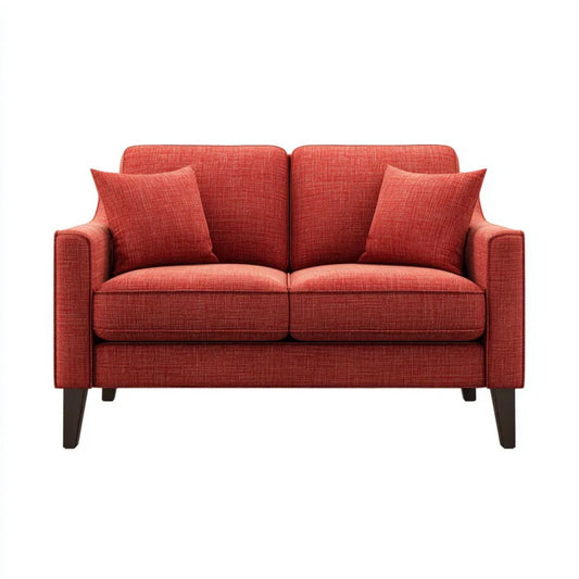 Czerwona sofa dwuosobowa z tapicerką poliestrową 160 x 88 x 86 cm